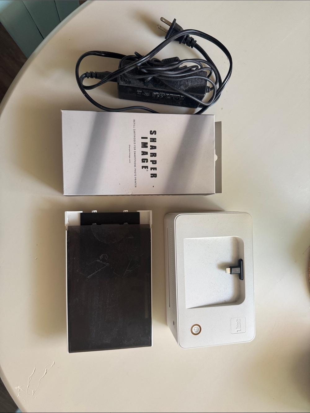 Sharper Image White and Black Photo Printer